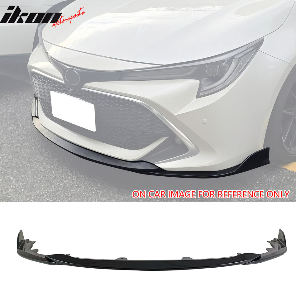 2019-2021 Toyota Corolla E210 5Dr Gloss Black 3PCS Front Bumper Lip