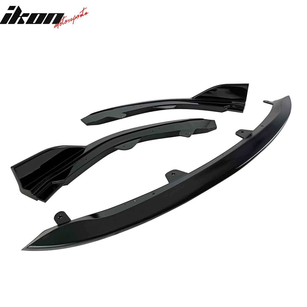 Fits 19-21 Toyota Corolla E210 Hatchback 5Dr 3PCS Front Bumper Lip Gloss Black