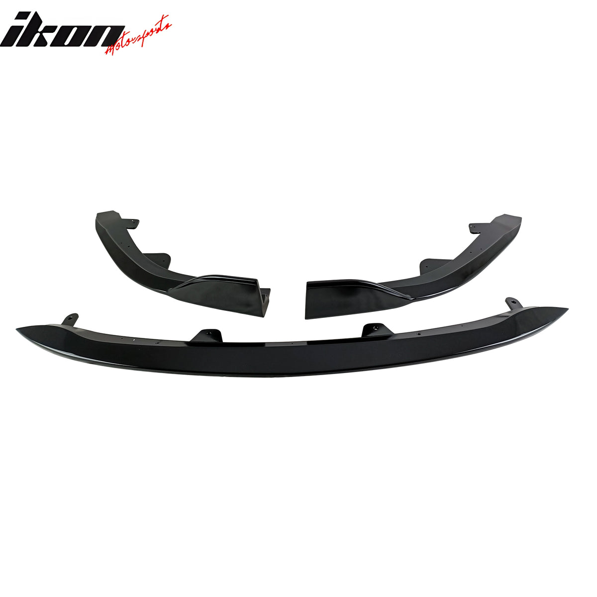 Fits 19-21 Toyota Corolla E210 Hatchback 5Dr 3PCS Front Bumper Lip Gloss Black