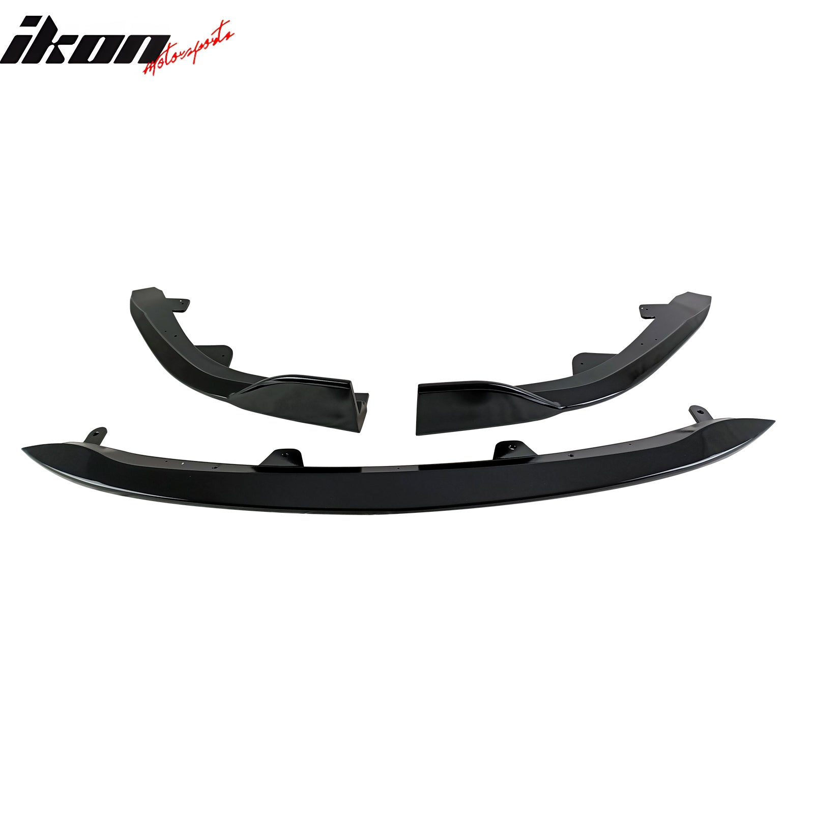 Fits 19-21 Toyota Corolla E210 Hatchback 5Dr 3PCS Front Bumper Lip Gloss Black