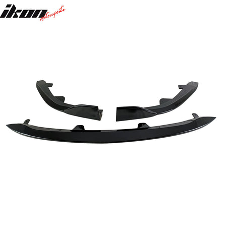 Fits 19-21 Toyota Corolla E210 Hatchback 5Dr 3PCS Front Bumper Lip Gloss Black