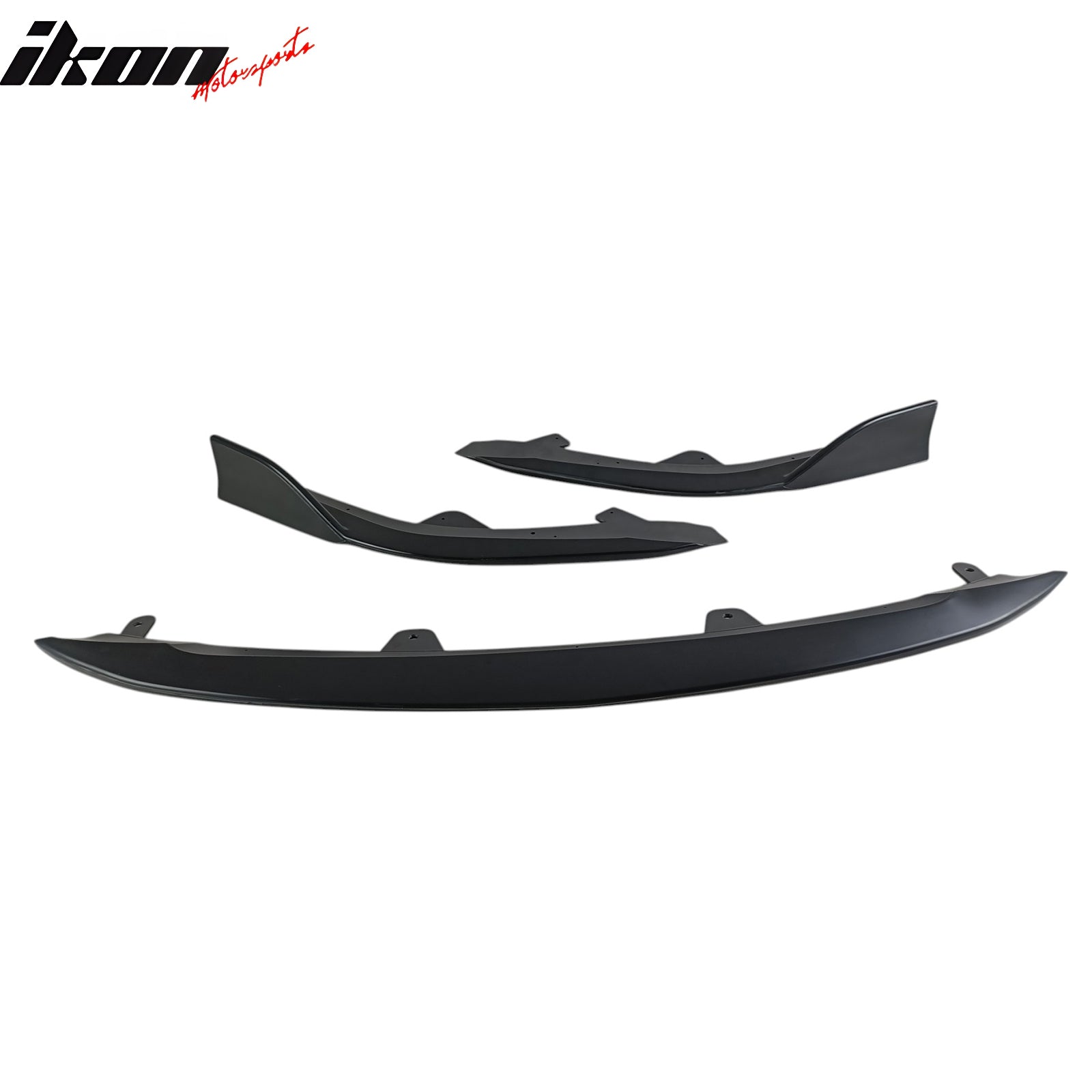 Fits 23-25 Toyota Corolla E210 Hatchback 5Dr 3PCS Front Bumper Lip Matte Black