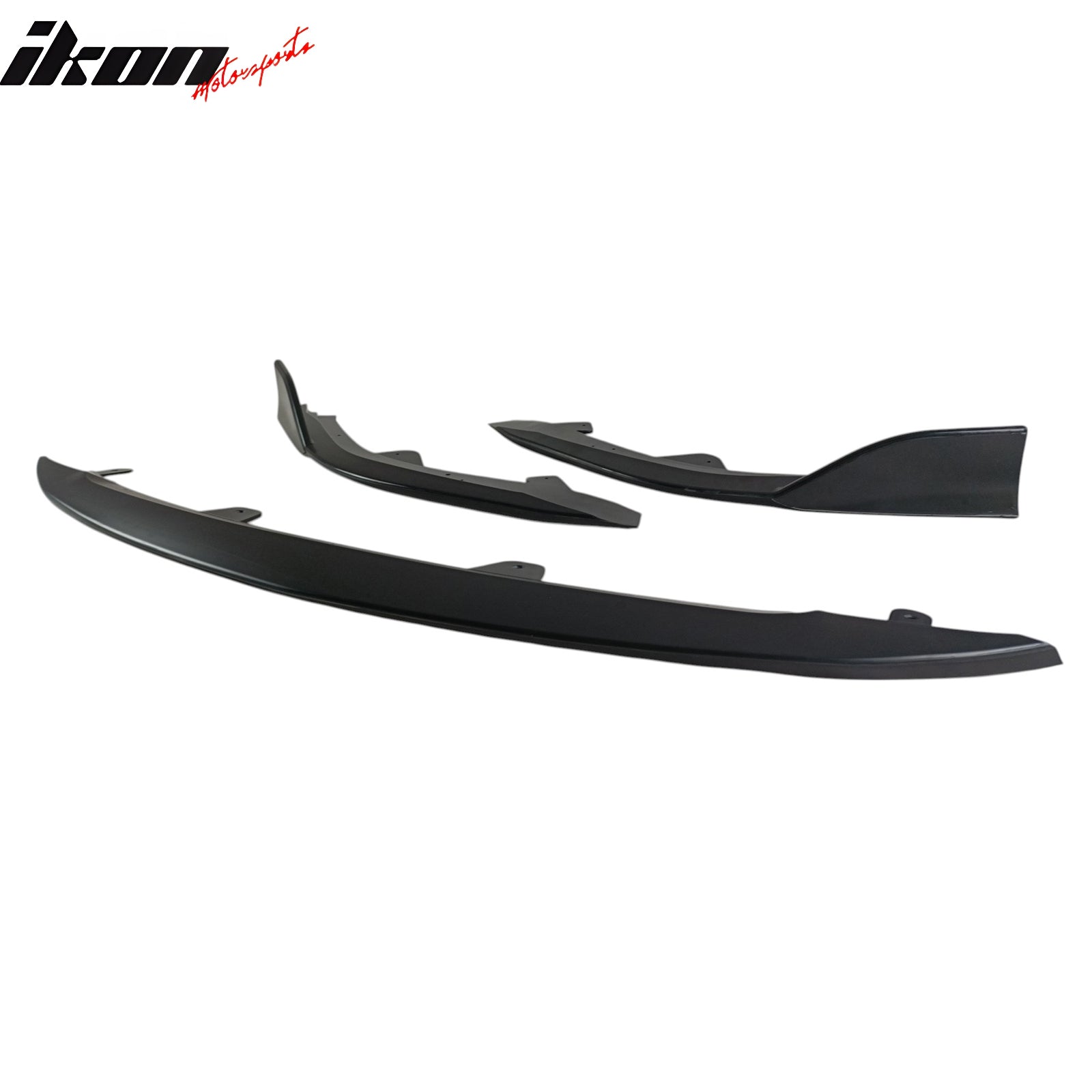 Fits 23-25 Toyota Corolla E210 Hatchback 5Dr 3PCS Front Bumper Lip Matte Black