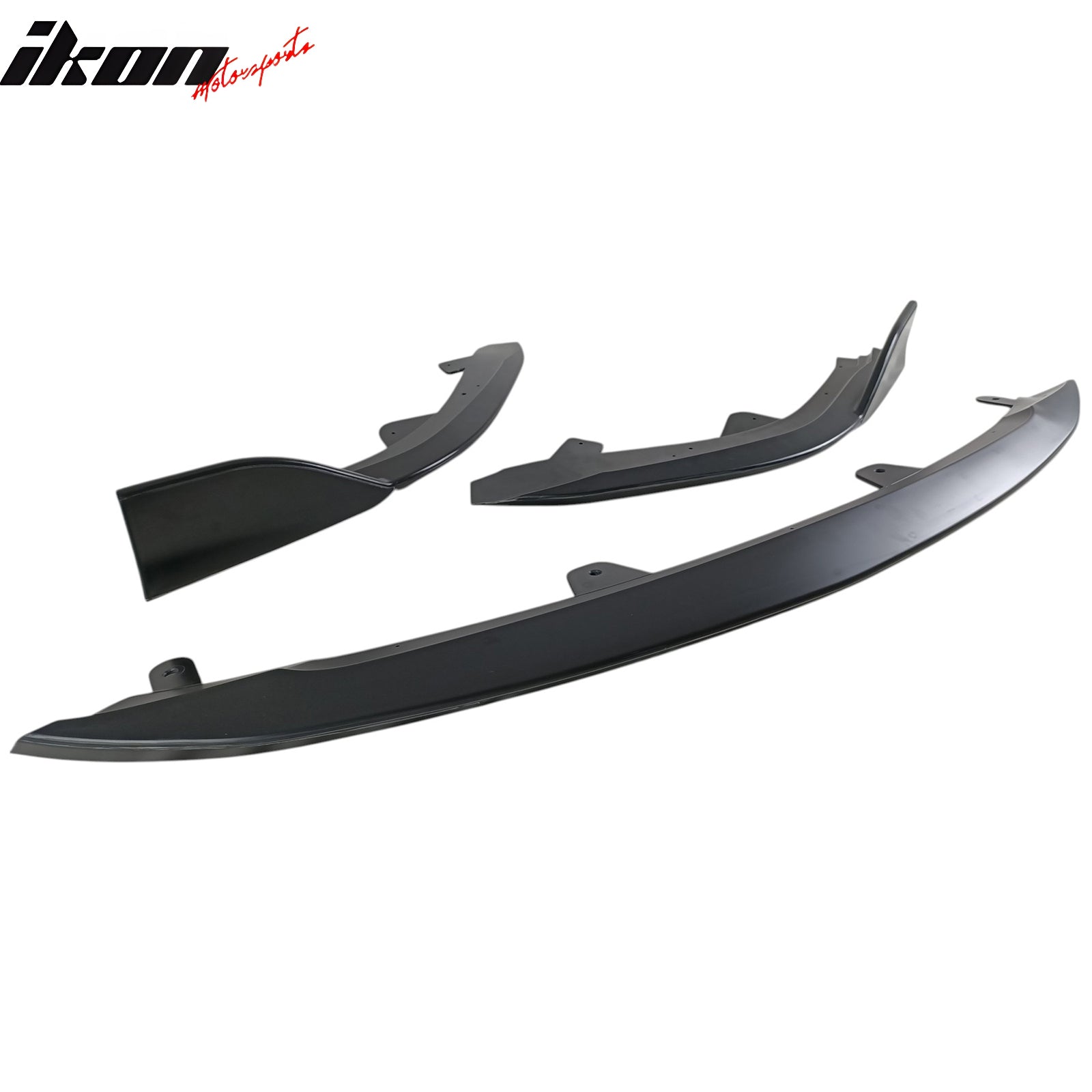 Fits 23-25 Toyota Corolla E210 Hatchback 5Dr 3PCS Front Bumper Lip Matte Black