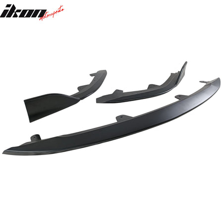 Fits 23-25 Toyota Corolla E210 Hatchback 5Dr 3PCS Front Bumper Lip Matte Black