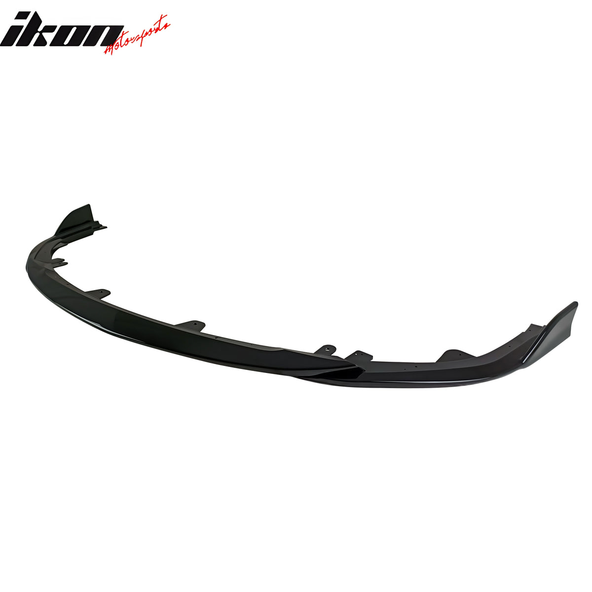 IKON MOTORSPORTS Front Bumper Lip, Compatible with 2023-2025 Toyota Corolla E210 Hatchback 5Dr, Gloss Black ABS Plastic Air Dam Chin Spoiler Protector Splitter 3PCS