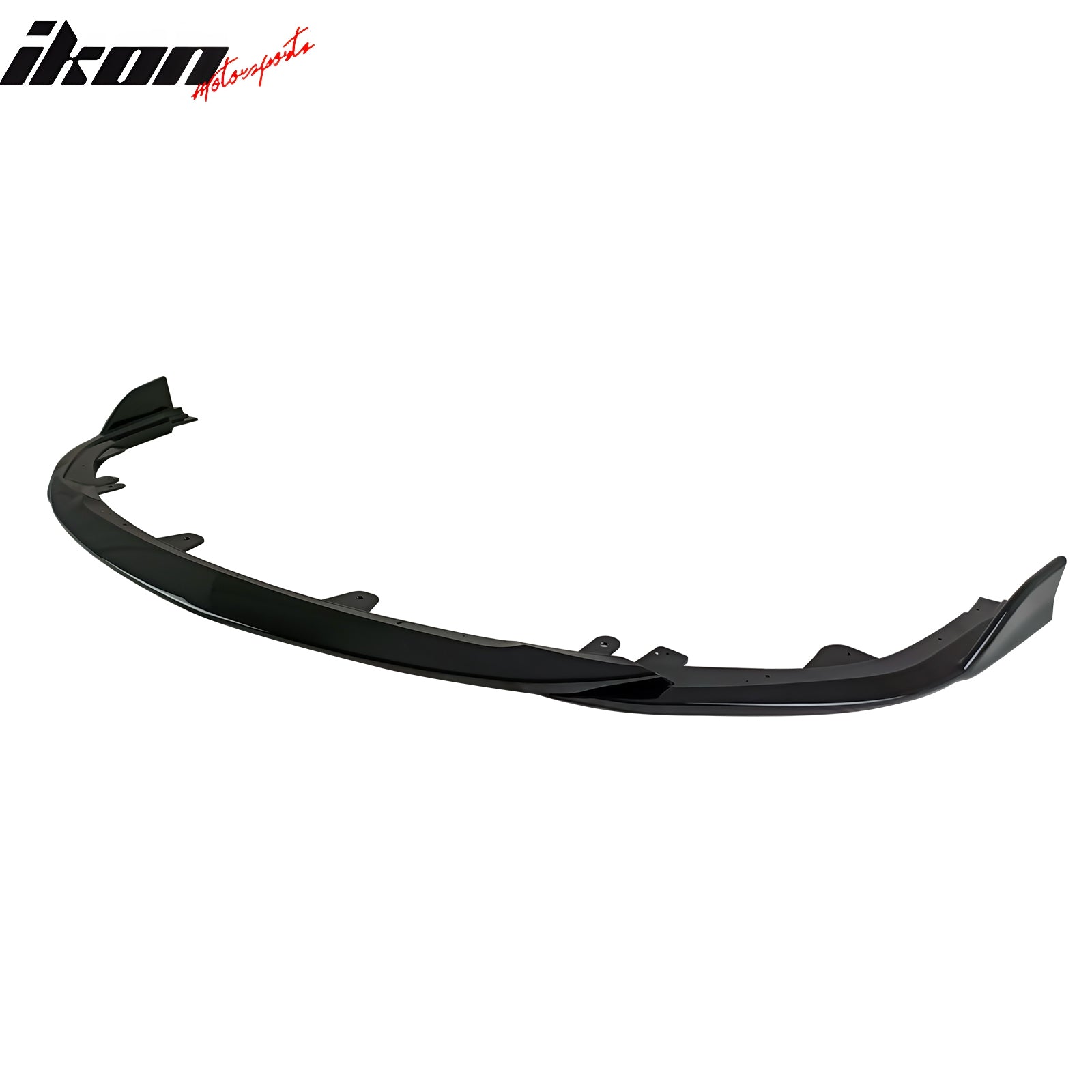 IKON MOTORSPORTS Front Bumper Lip, Compatible with 2023-2025 Toyota Corolla E210 Hatchback 5Dr, Gloss Black ABS Plastic Air Dam Chin Spoiler Protector Splitter 3PCS