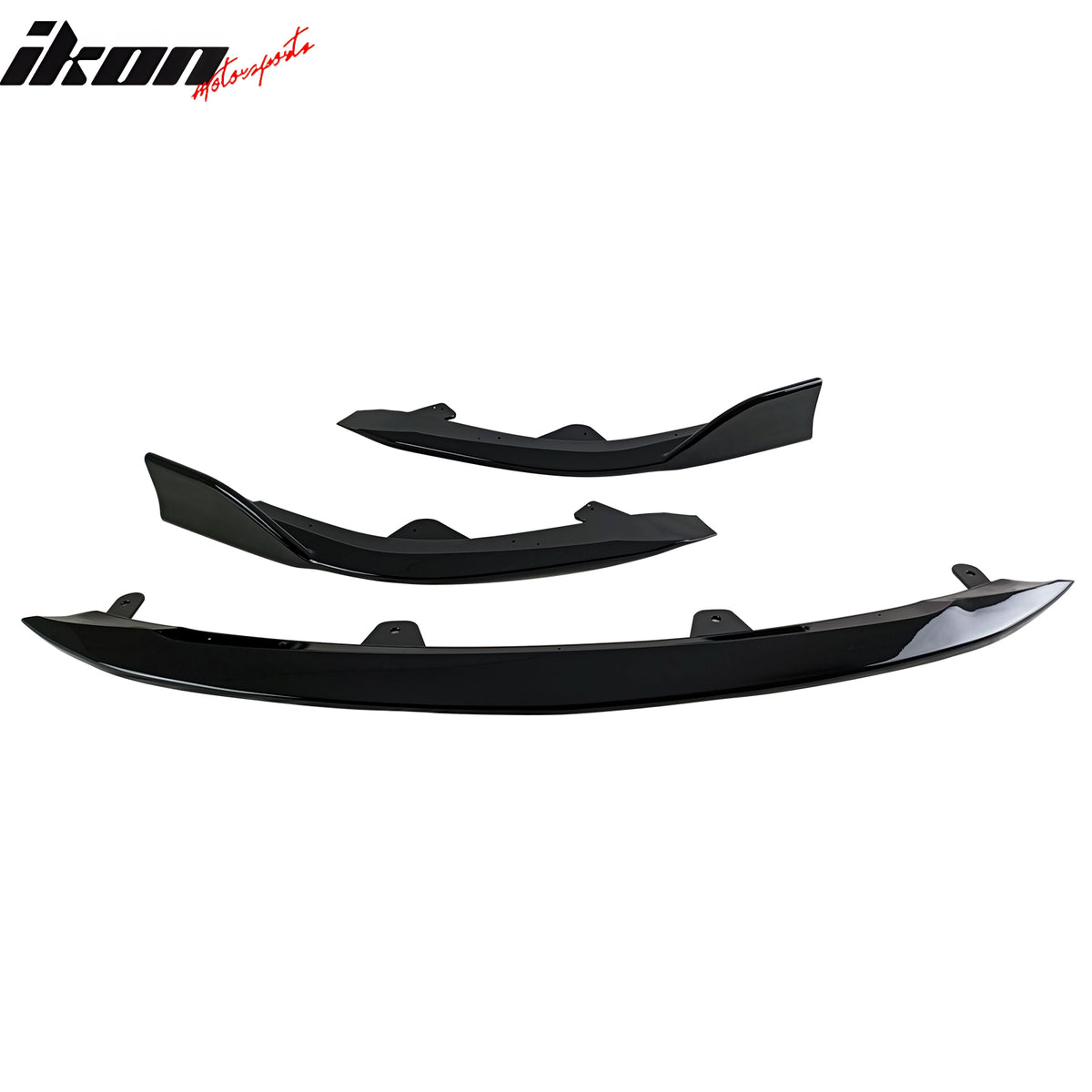 Fits 23-25 Toyota Corolla E210 Hatchback 5Dr 3PCS Front Bumper Lip Gloss Black