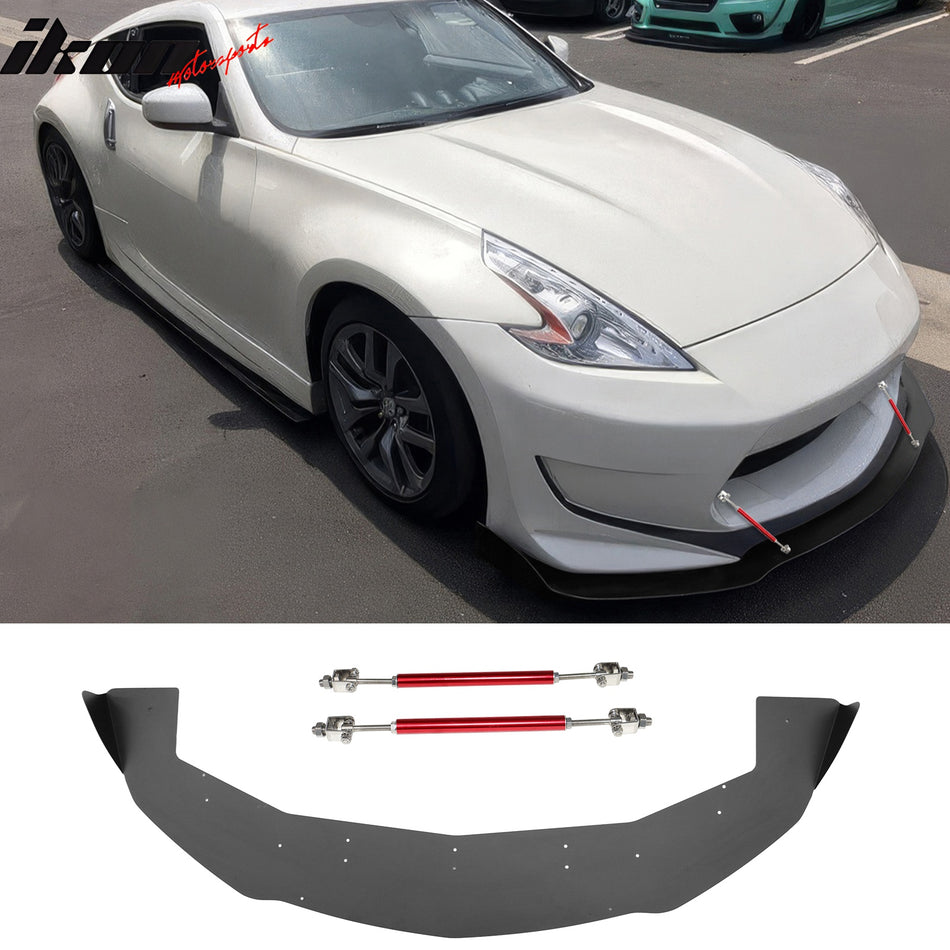 2013-2020 Nissan 370Z 2DR Amuse Front Lip Red Strut Rods Aluminum