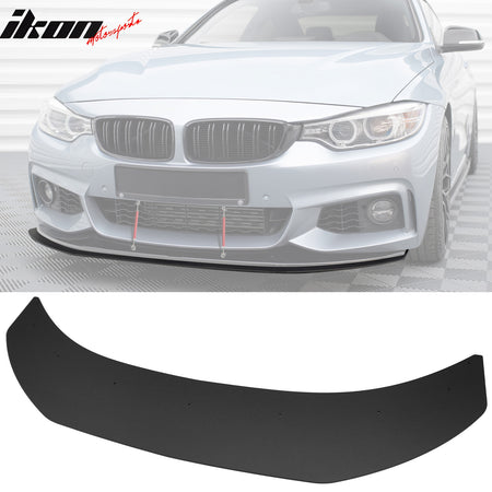Fits 14-20 BMW 4-Series M Sport MX Style Front Lip + Splitter w/ Red Strut Rod