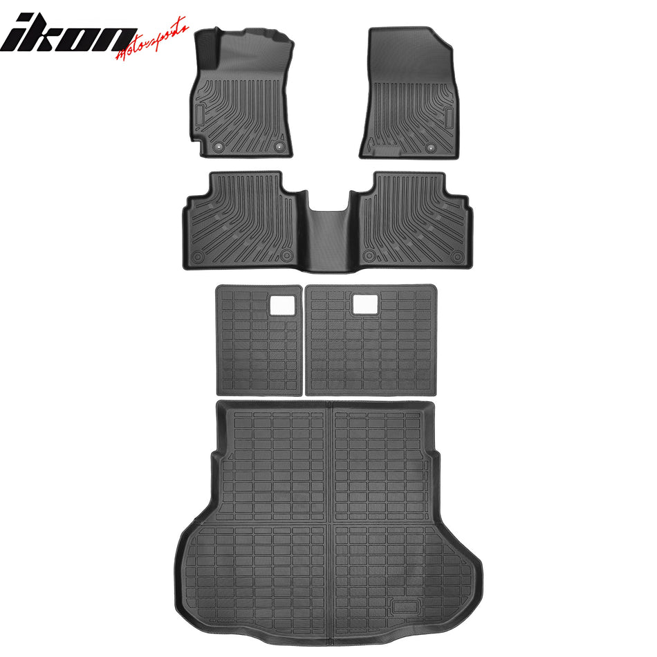 2025-2026 Kia K4 Sedan 6PCS Rear Trunk + Backrest + Floor Mats TPE
