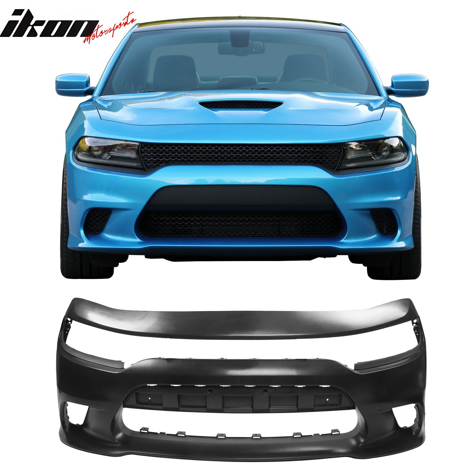 Front Bumper Cover for 2015-2023 Dodge Charger Hellcat Style