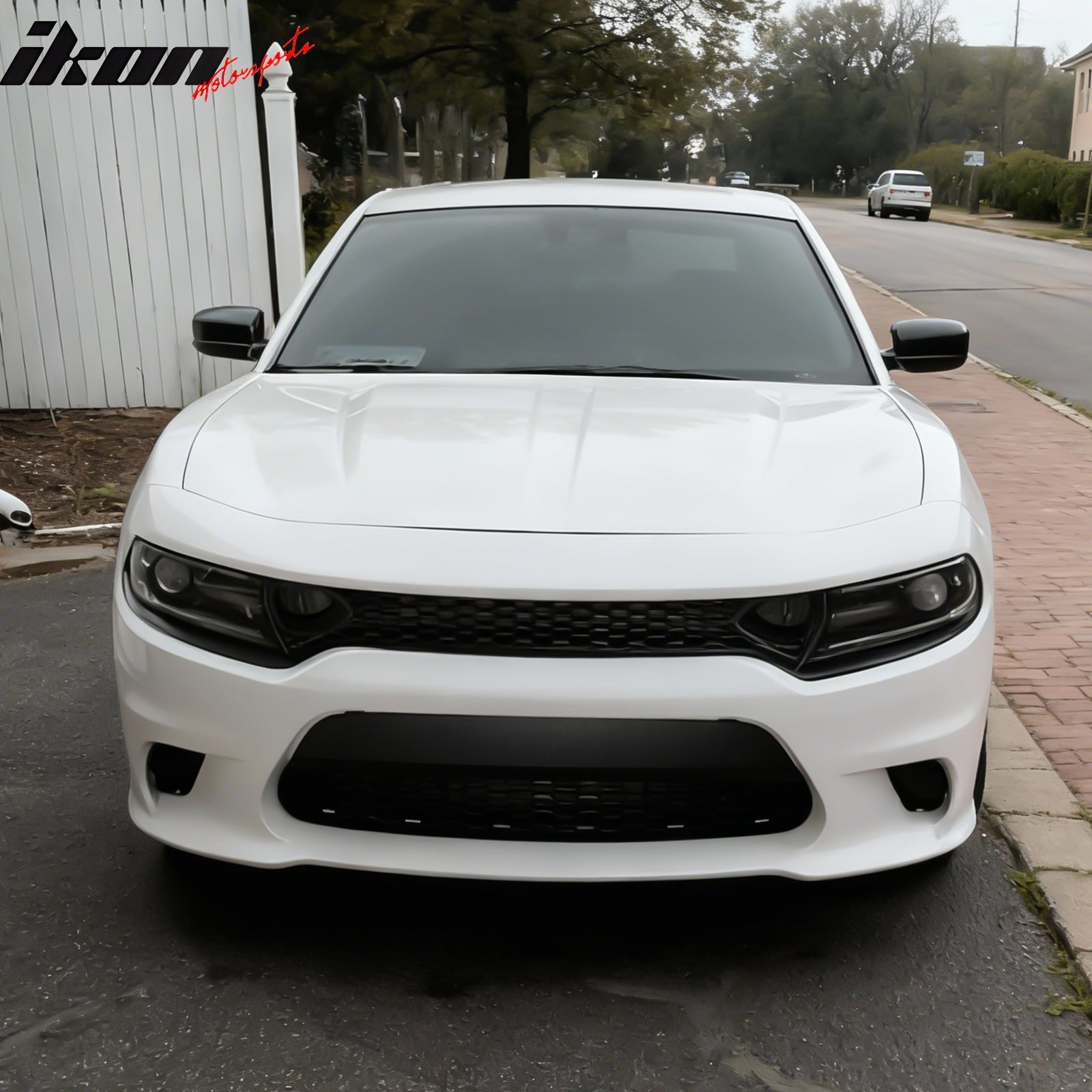 Fits 15-23 Dodge Charger SRT Hellcat Style Front Bumper Cover Replacement Kit PP
