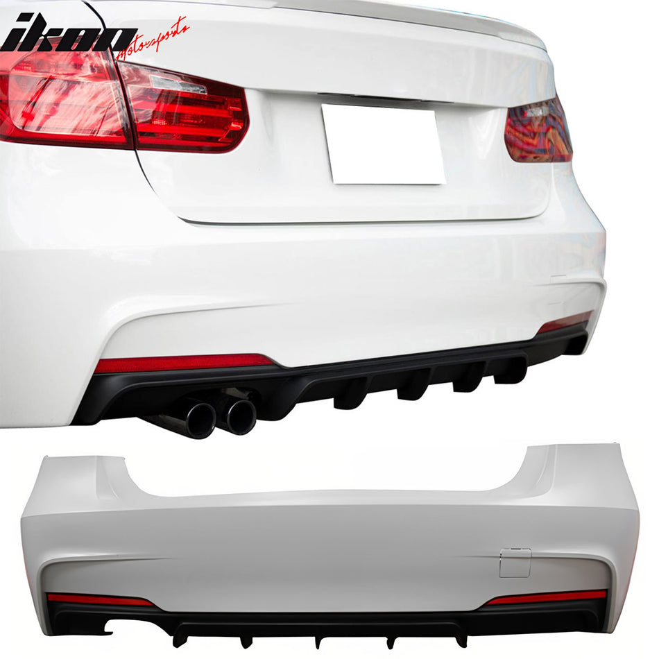 2012-2018 BMW F30 3-Series M Performance Style Rear Bumper Cover PP