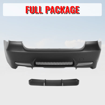 Fits 06-11 BMW E90 3-Series 325i 330i M3 Style Rear Bumper Cover Replacement PP