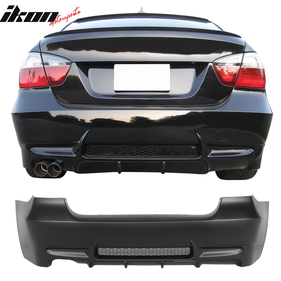 2006-2011 BMW E90 3-Series M3 Style Rear Bumper Cover Replacement PP