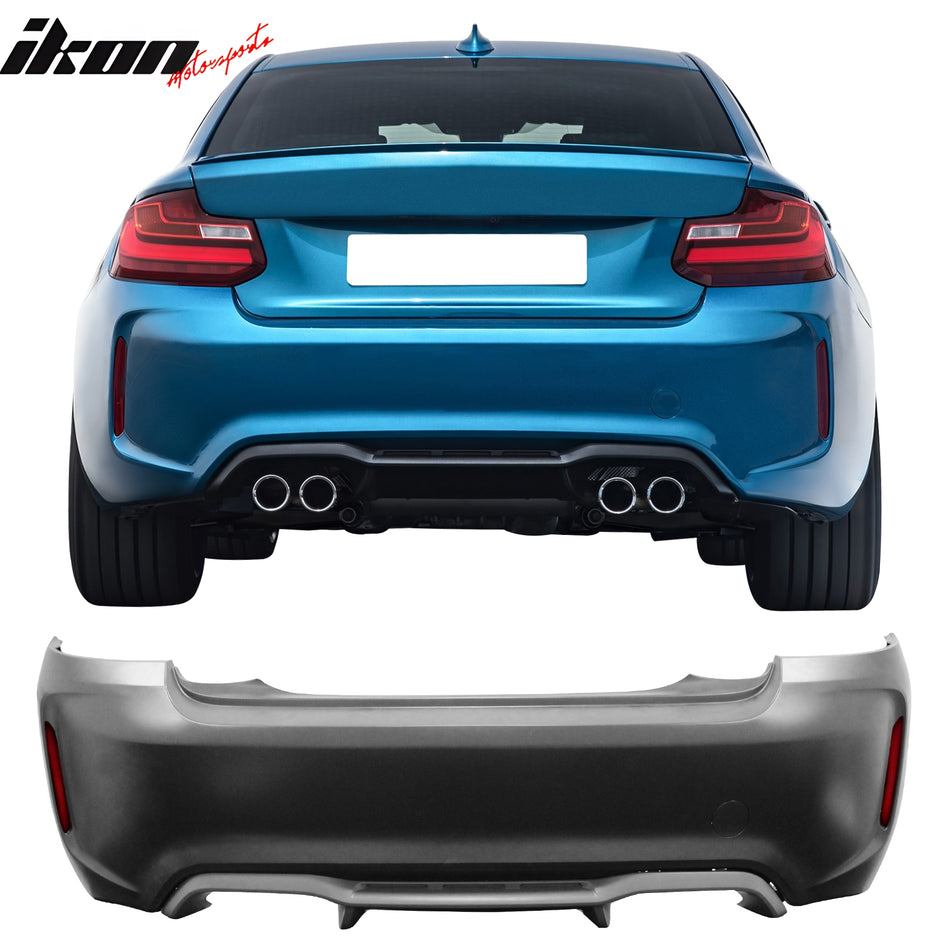 2014-2021 BMW F22 F23 2 Series M2 Style Unpainted Rear Bumper Cover PP
