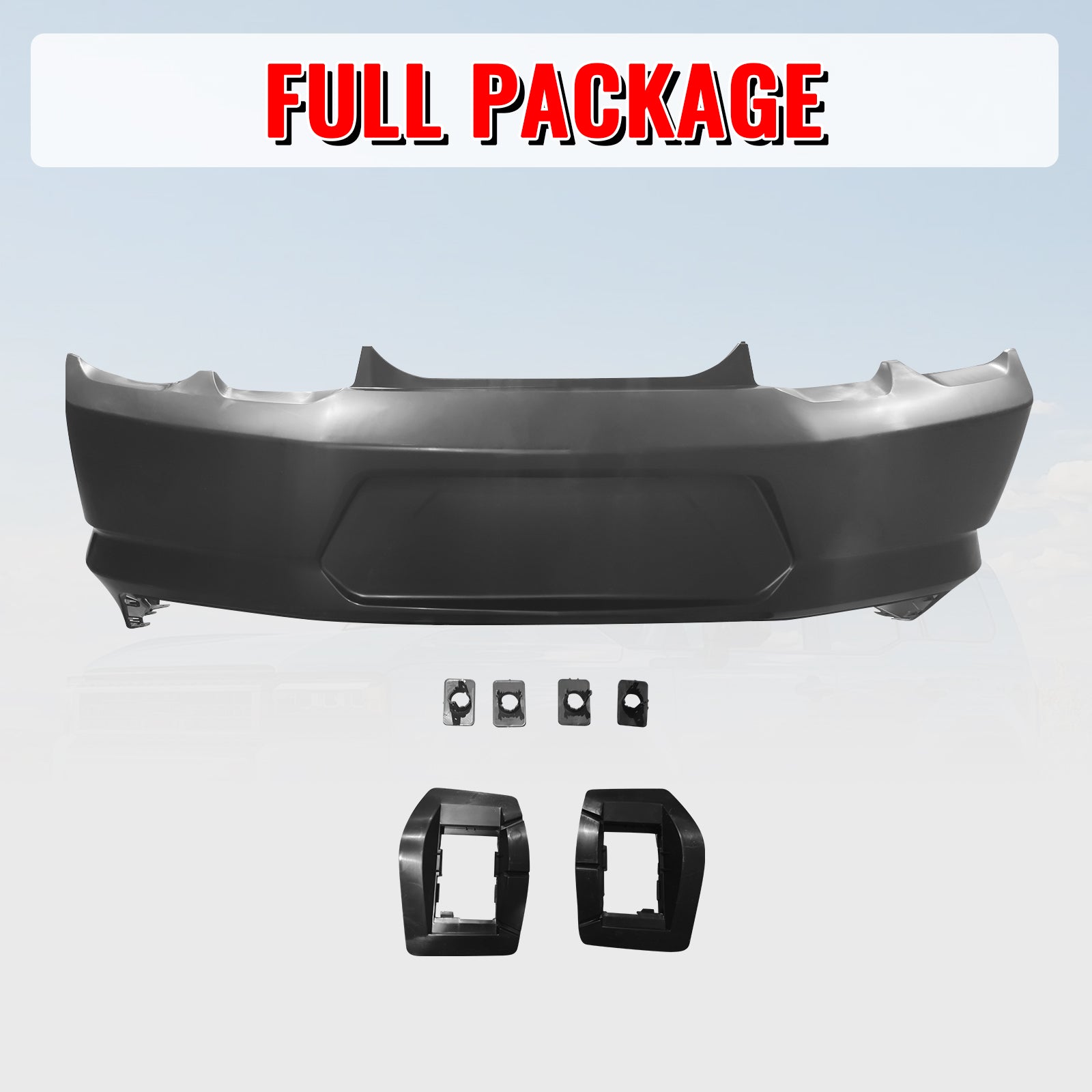 Fits 19-24 Chevrolet Camaro OE Style Rear Bumper Cover Conversion Replacement PP