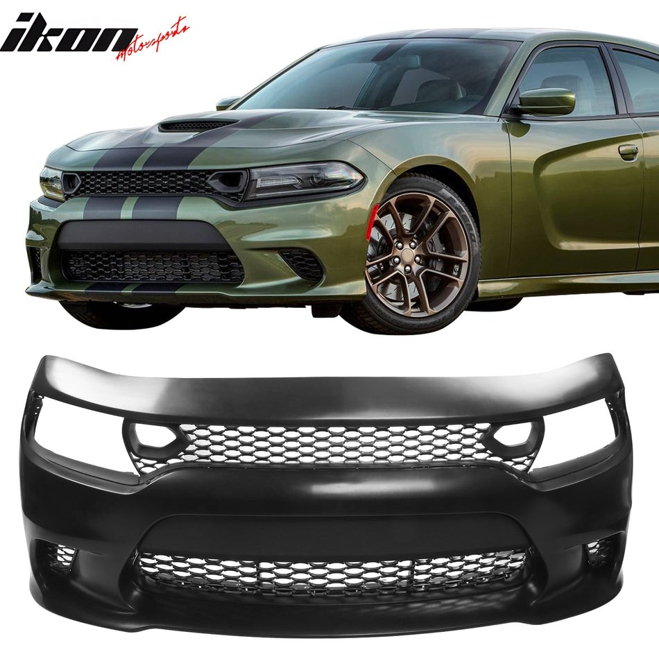 2015-2023 Dodge Charger SRT Front Bumper W/Foglight Grille & Insert PP