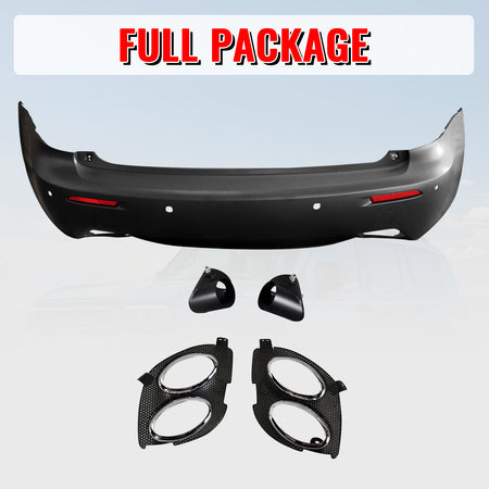 Fits 06-13 Lexus IS250 IS350 IS F Style Rear Bumper Cover W/Muffler Tip & Bezel
