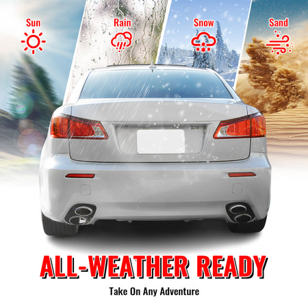 Fits 06-13 Lexus IS250 IS350 IS F Style Rear Bumper Cover W/O PDC W/Muffler Tip