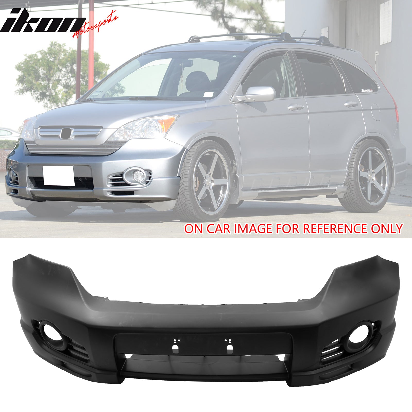 Fits 07-09 Honda CR-V CRV MD Style Front & Rear Bumper Cover Replacement PP