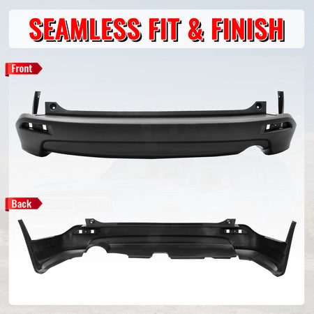 Fits 07-09 Honda CR-V MD Style Rear Bumper Cover Replacement & Side Bracket PP
