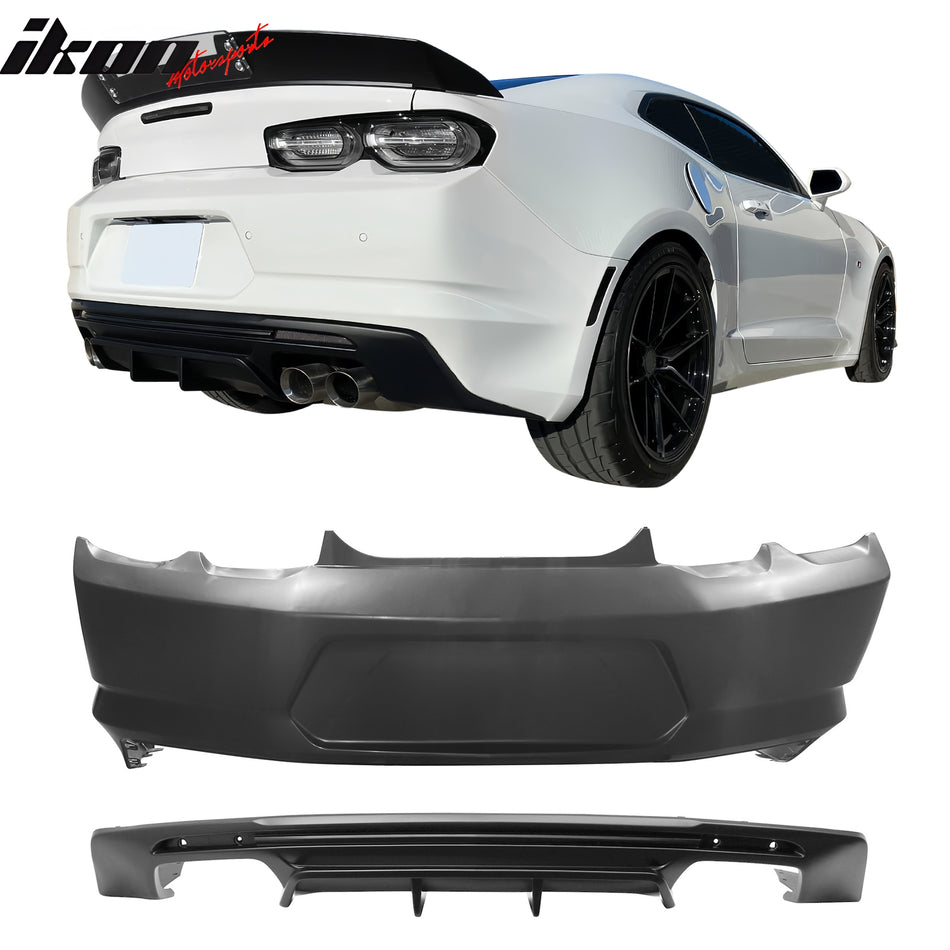 2019-2024 Chevy Camaro LT/LS/SS OE Rear Bumper Cover & Matte Diffuser