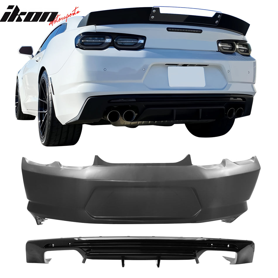 2019-2024 Chevy Camaro LT/LS/SS OE Rear Bumper Cover & Gloss Diffuser