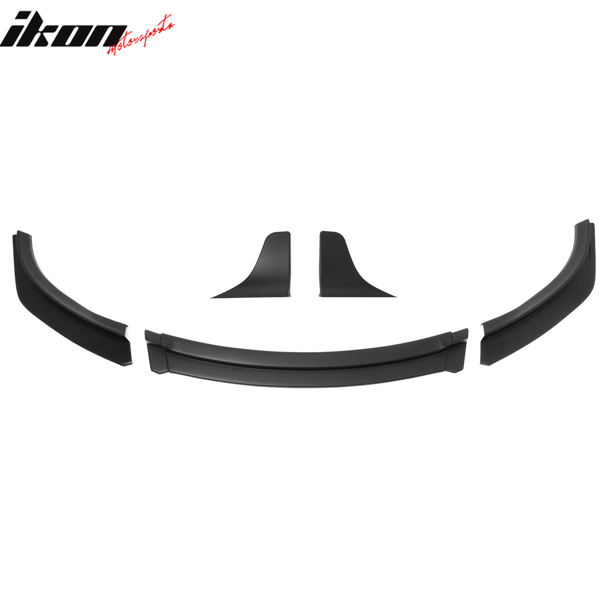 Fits 17-23 Tesla Model 3 IKON V4 3PCS Front Lip w/ V1 Style Winglets ABS