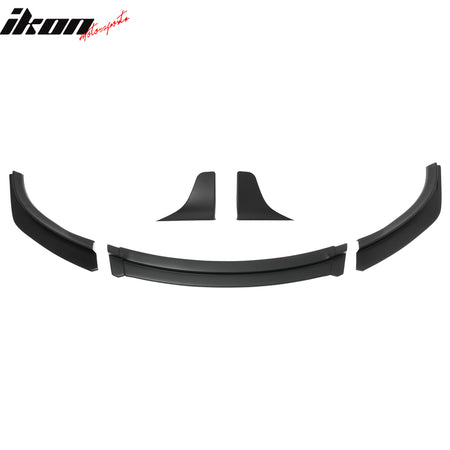 Fits 17-23 Tesla Model 3 IKON V4 3PCS Front Lip w/ V1 Style Winglets ABS