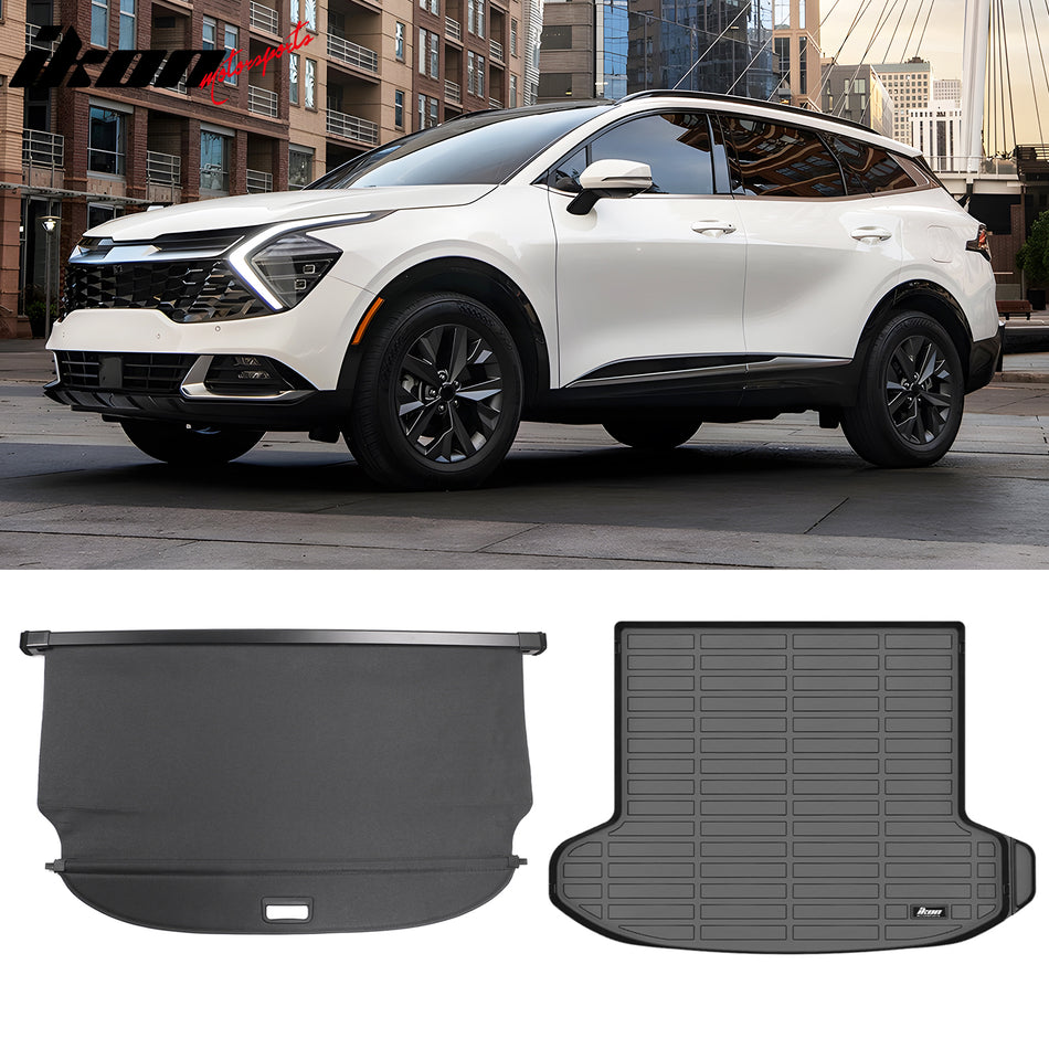 2023-2025 Kia Sportage 3D Trunk Mat Cargo Liner + Cargo Cover TPE