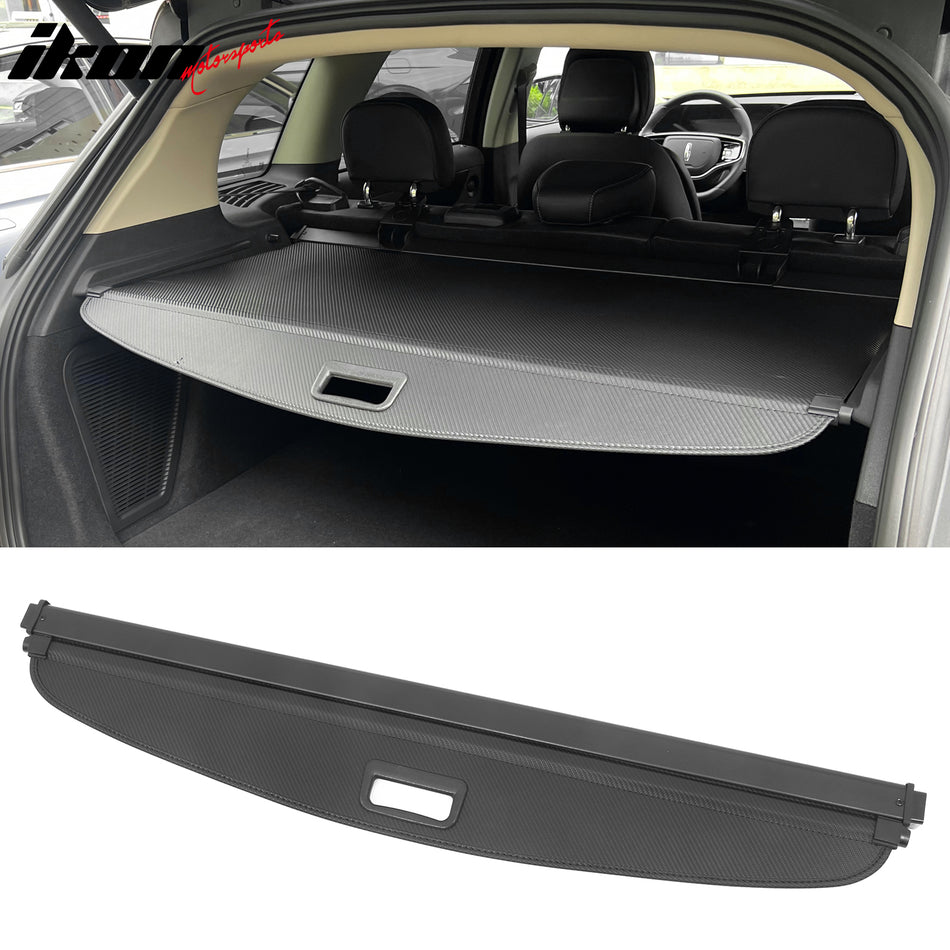 IKON MOTORSPORTS 2-in-1 Trunk Liner Set, Compatible with 2020-2025 Lincoln Corsair, Storage Organized Cargo Cover & All-Weather Protection Waterproof Trunk Floor Mat