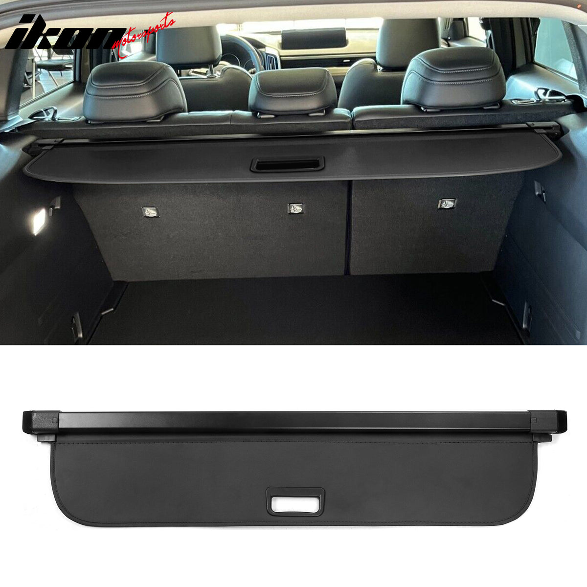 IKON MOTORSPORTS 2-in-1 Trunk Liner Set, Compatible With 2023-2025 Mazda CX-50, Storage Organized Cargo Cover & All-Weather Protection Waterproof Trunk Floor Mat