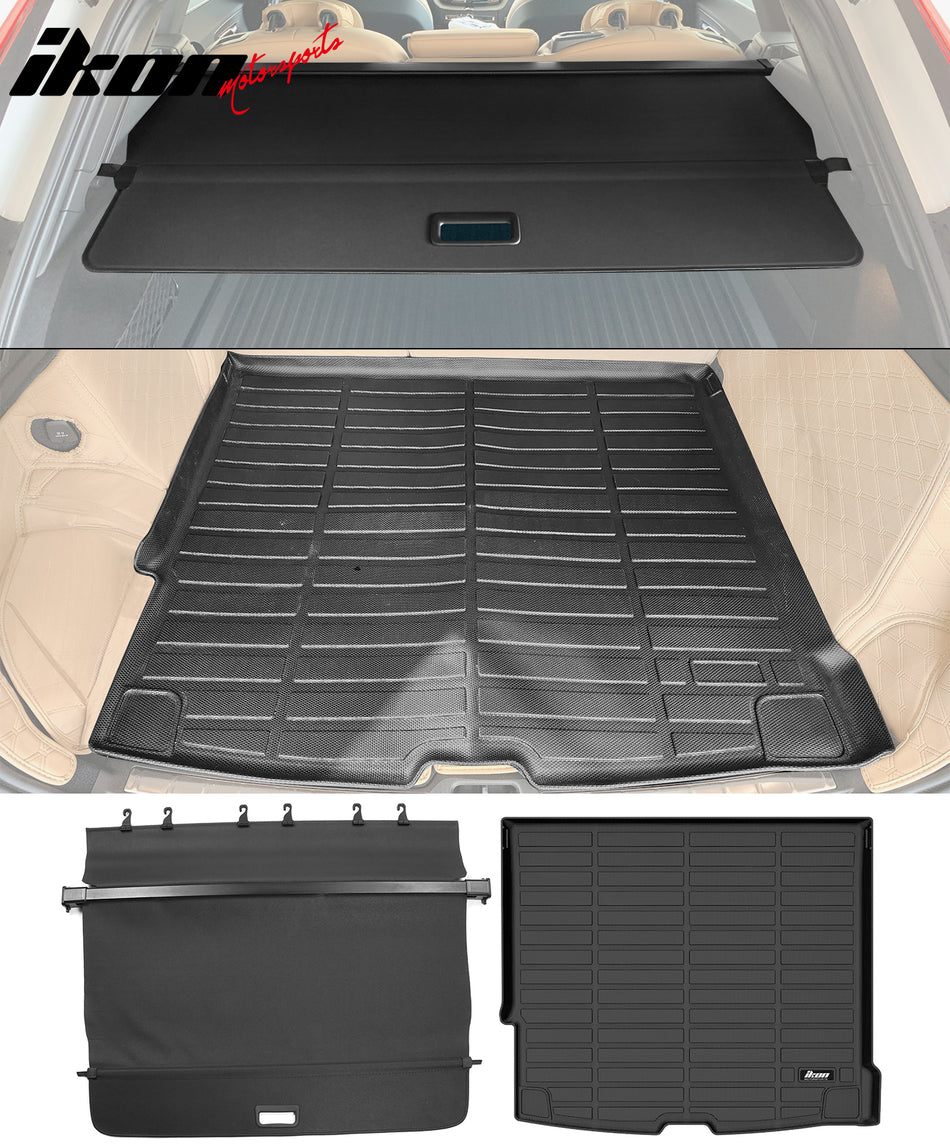 2018-2025 Volvo XC60 3D Trunk Mat Cargo Liner + Cargo Cover TPE