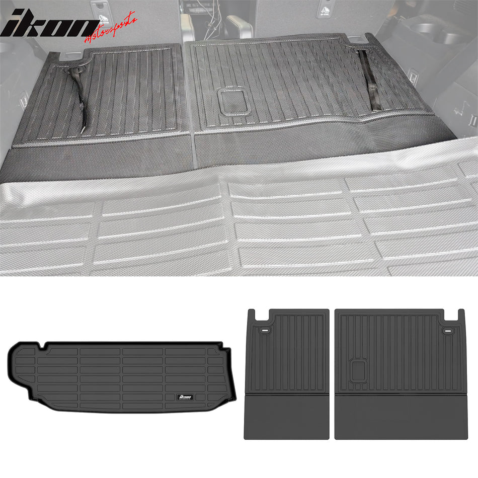 2020-2025 Toyota Highlander 3D Trunk Mat + Cargo Cover + Backrest Mat