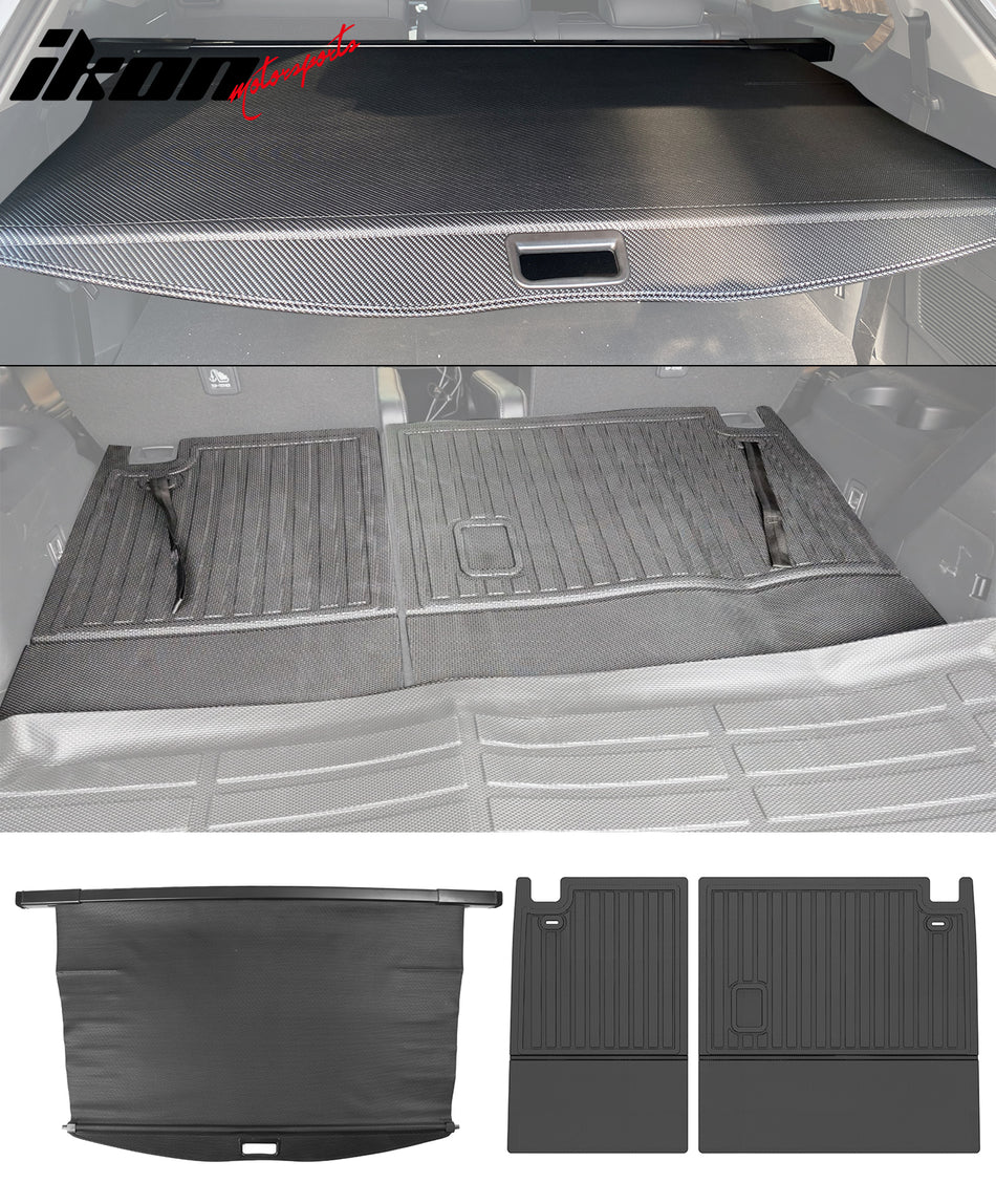 2020-2025 Highlander Backrest Mat Carbon Fiber Texture Cargo Cover TPE