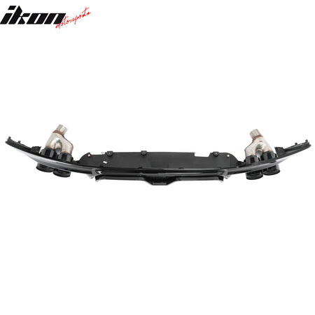 Fits 21-23 BMW G30 Gloss Black Rear Diffuser M5 CS Style + Black Quad Exhaust