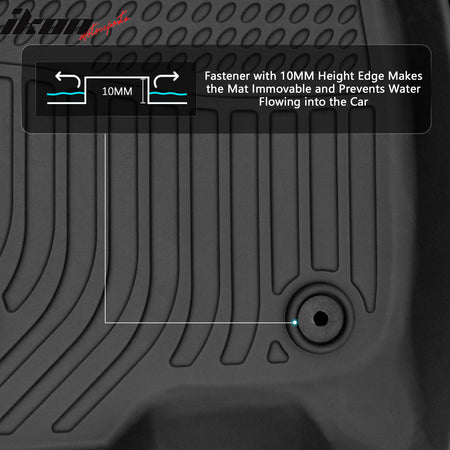 Fits 11-22 Jeep Grand Cherokee WK 3D All Weather Floor Mats TPE Carpet Trunk Mat