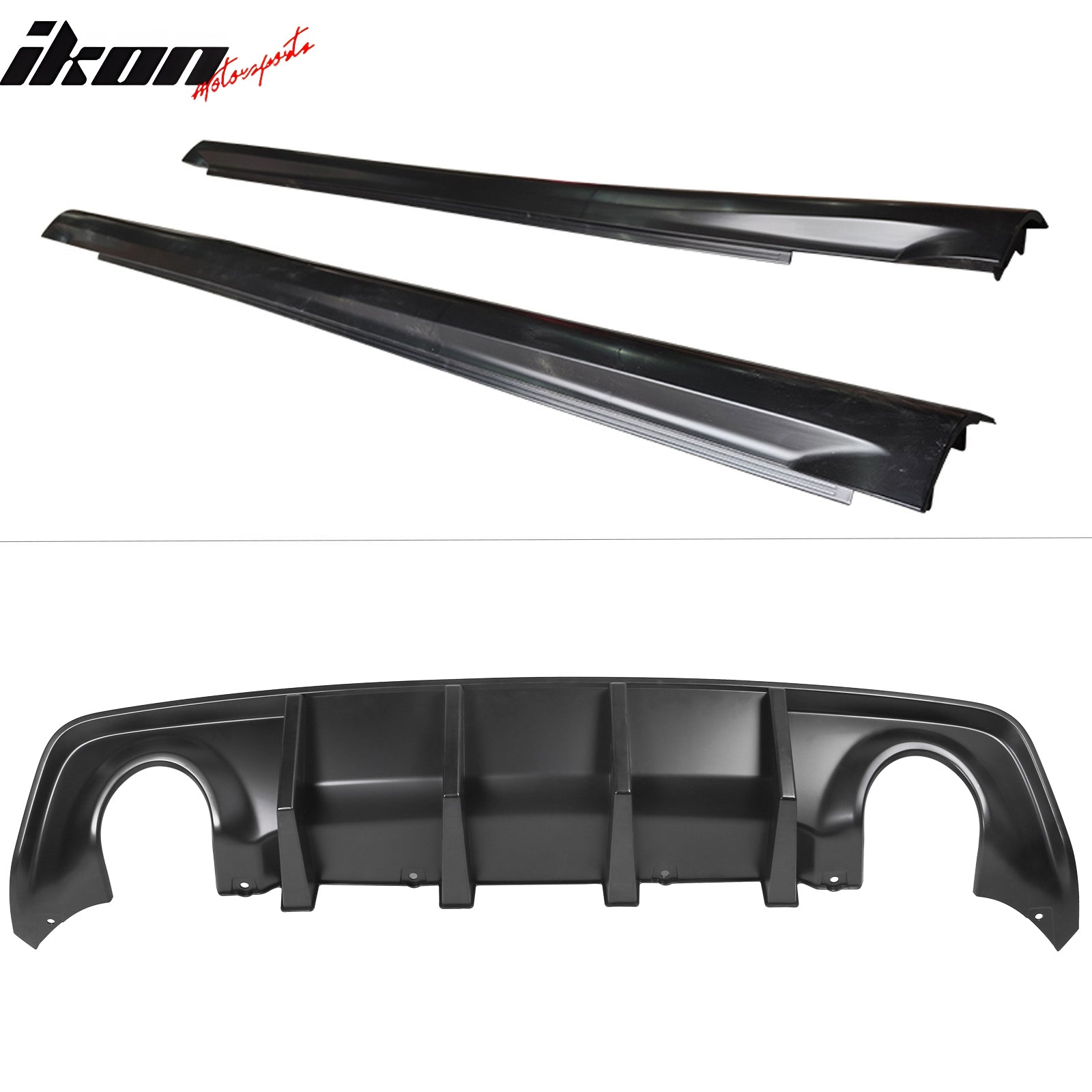 Fits 15-23 Dodge Charger Front Rear Bumper Conversion with Side Skirts/Diffuser