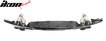 Fits 21-23 BMW G30 Rear Diffuser M5 M-Perfermance Style + Black Quad Exhaust