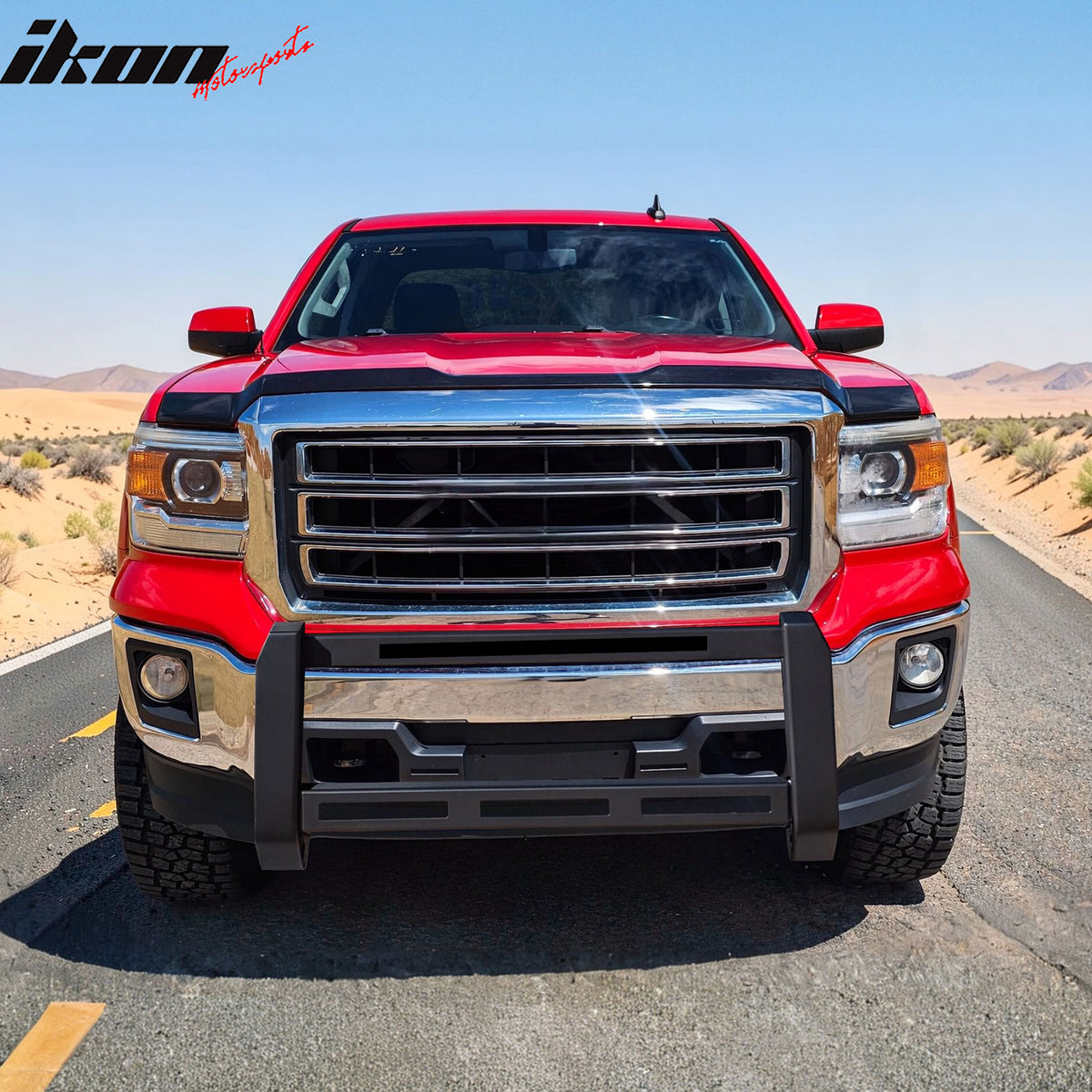 Fits 07-19 Chevrolet Silverado GMC Sierra 1500 Bull Bar Push Bumper Grille Guard