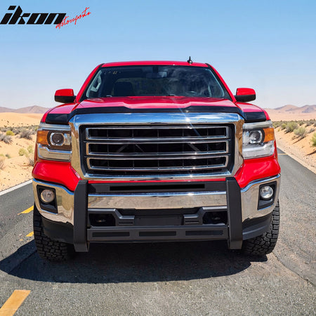 Fits 07-19 Chevrolet Silverado GMC Sierra 1500 Bull Bar Push Bumper Grille Guard
