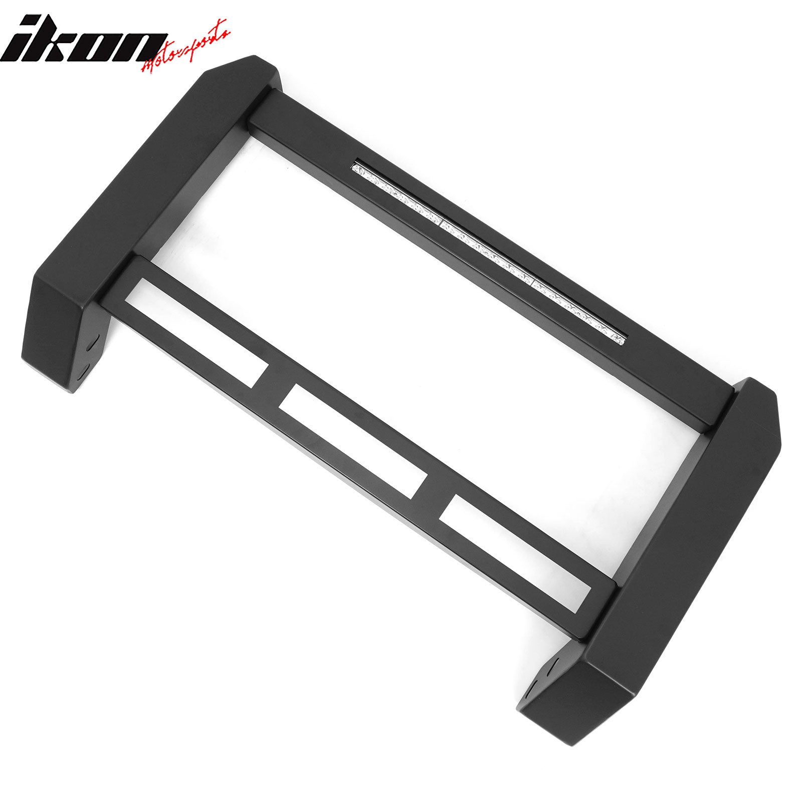 Fits 09-14 Ford F-150 Bull Bar Front Brush Push Bumper Grille Guard W/LED Light