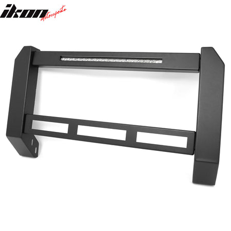 Fits 18-25 Jeep Wrangler JL 20-25 Gladiator JT Bull Bar Grille Guard W/LED Light