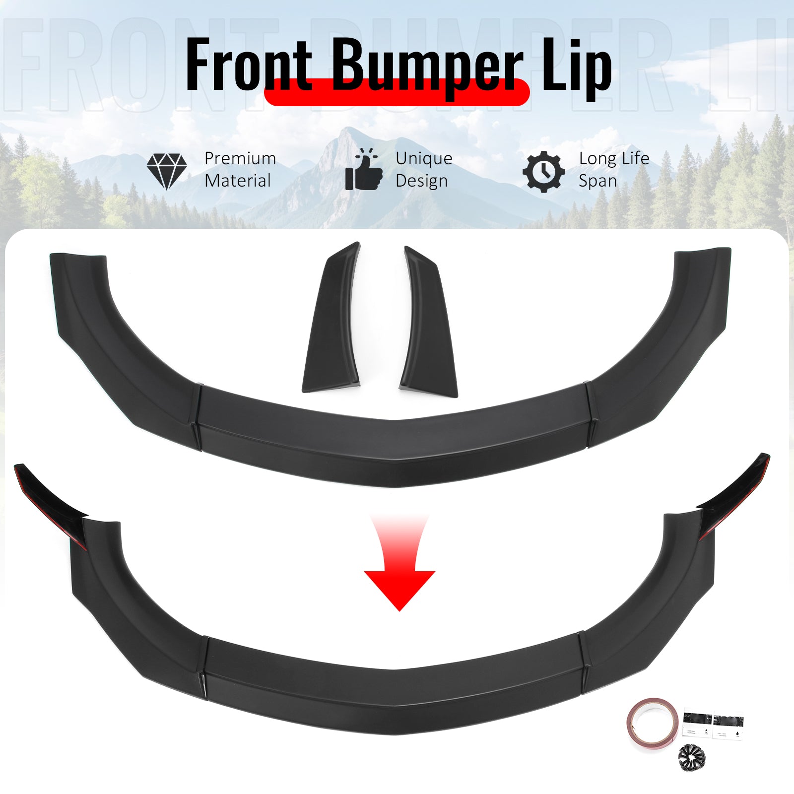 Front Bumper Lip W/ Winglet for 2023-2026 Nissan Z (400Z) VRS