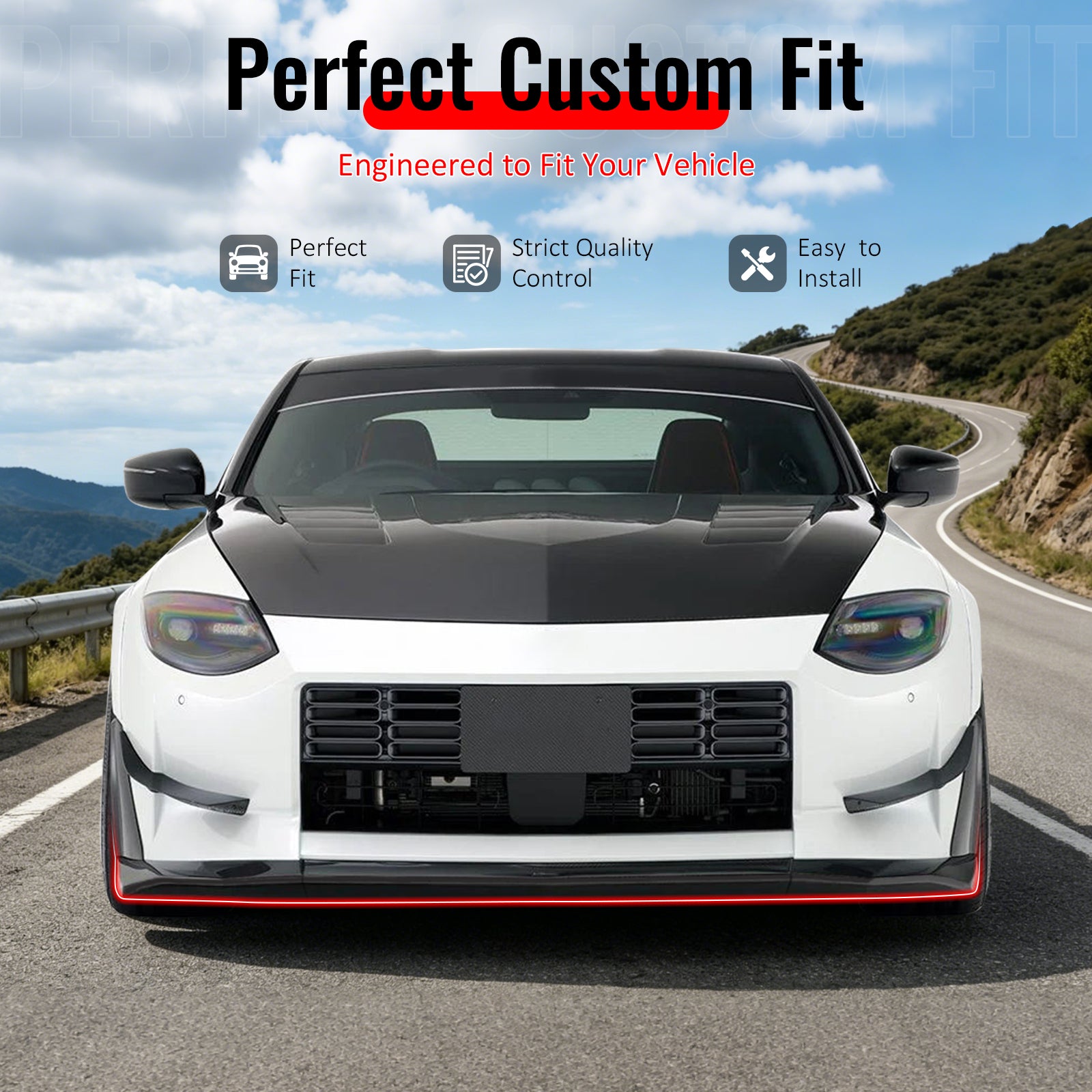 Front Bumper Lip W/ Winglet for 2023-2026 Nissan Z (400Z) VRS
