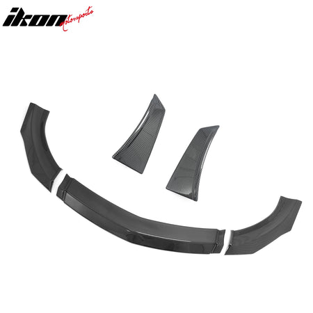 Fits 23-26 Nissan Z VRS Front Bumper Lip Spoiler W/ Winglet Carbon Fiber Print