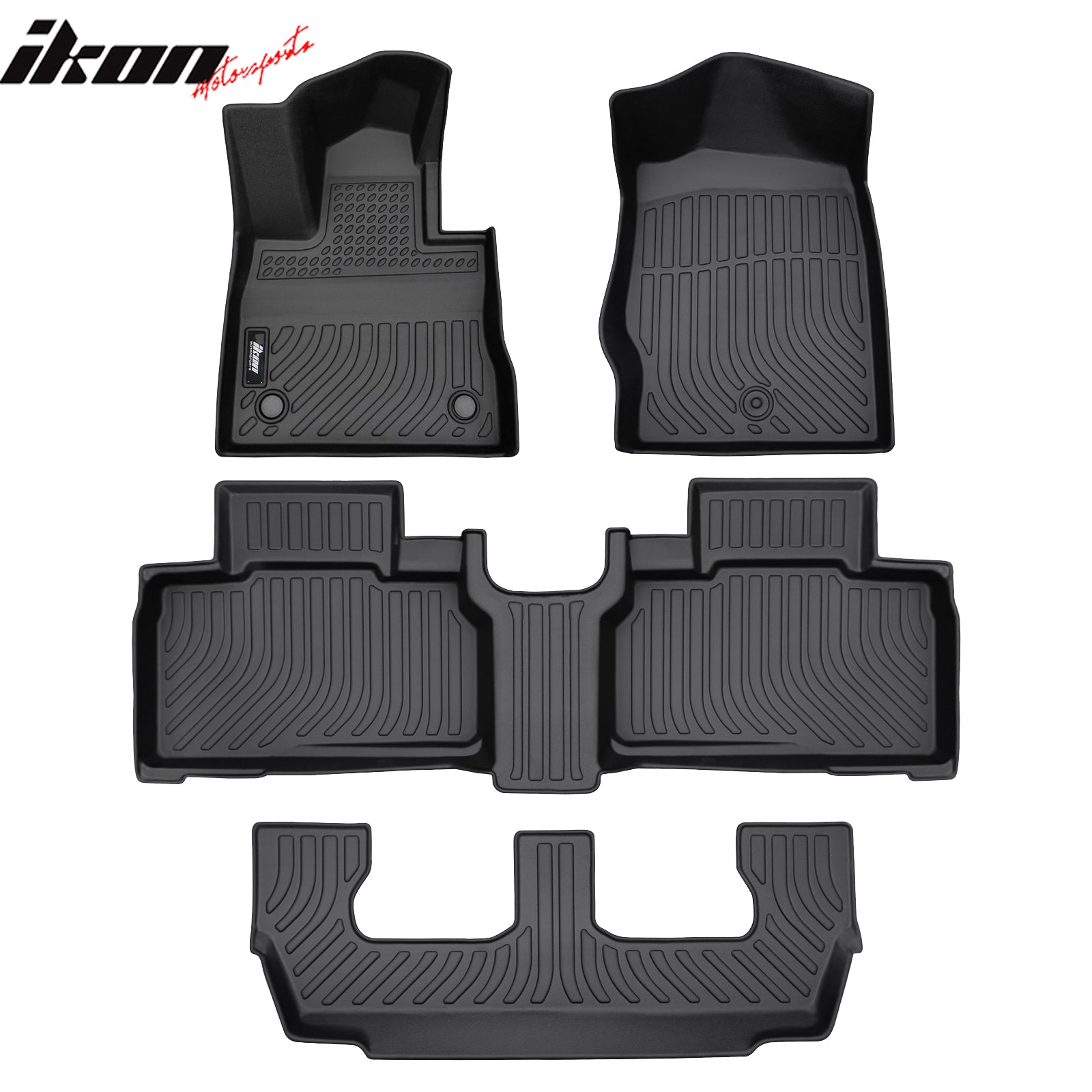 Fits 20-21 Ford Explorer 7 Seats TPE Floor Mats Liner+ Trunk Mat w/ Backrest Mat