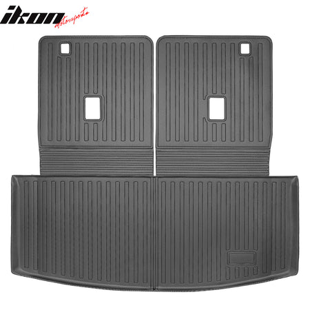 Fits 20-21 Ford Explorer 7 Seats TPE Floor Mats Liner+ Trunk Mat w/ Backrest Mat